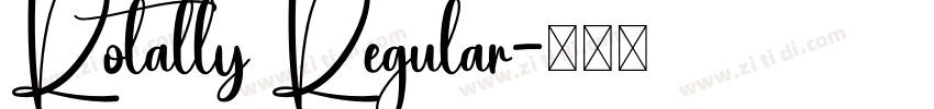 Rotally Regular字体转换